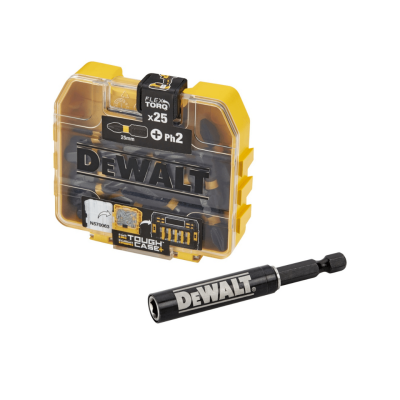 ชุดดอกไขควง FLEXTORQ 25 ชิ้น + ปลอกแม่เหล็ก DEWALT รุ่น DT71910-QZ