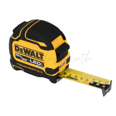ตลับเมตร ไฟ LED ขนาด 8 เมตร DEWALT รุ่น DWHT35268S-30