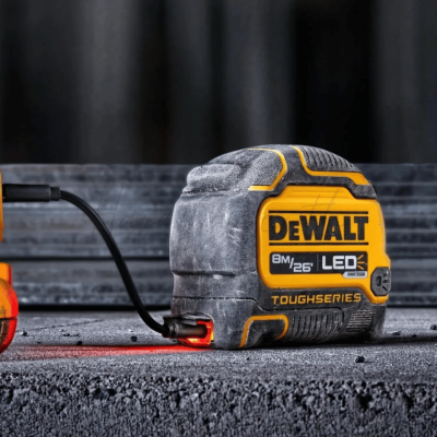 ตลับเมตร ไฟ LED ขนาด 8 เมตร DEWALT รุ่น DWHT35268S-30