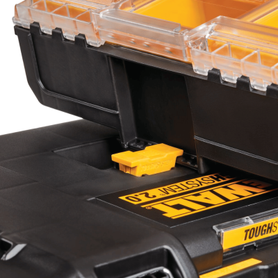 DEWALT DWST83392-1 TOUGH SYSTEM 2.0 Half Width Deep Organiser  Yellow - Black