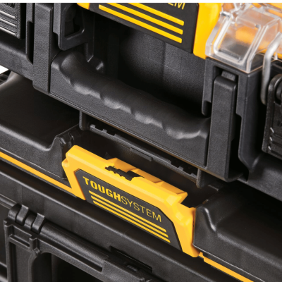 DEWALT DWST83392-1 TOUGH SYSTEM 2.0 Half Width Deep Organiser  Yellow - Black