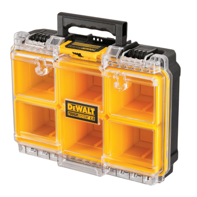 DEWALT DWST83392-1 TOUGH SYSTEM 2.0 Half Width Deep Organiser  Yellow - Black