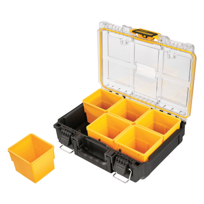 DEWALT DWST83392-1 TOUGH SYSTEM 2.0 Half Width Deep Organiser  Yellow - Black