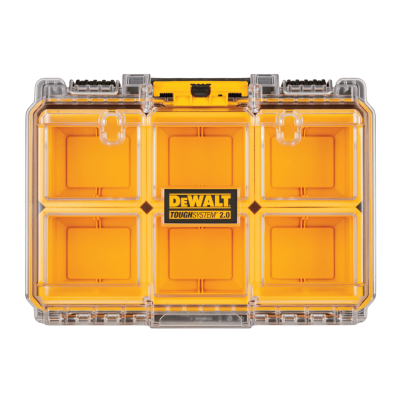 DEWALT DWST83392-1 TOUGH SYSTEM 2.0 Half Width Deep Organiser  Yellow - Black