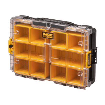 DEWALT DWST83392-1 TOUGH SYSTEM 2.0 Half Width Deep Organiser  Yellow - Black(copy)
