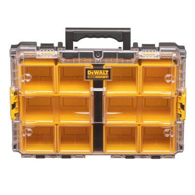 DEWALT DWST83392-1 TOUGH SYSTEM 2.0 Half Width Deep Organiser  Yellow - Black(copy)