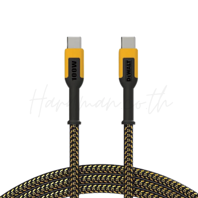 สายชาร์จ Type C to Type C 100 วัตต์ DEWALT รุ่น DXMA1310007E สายชาร์จ Type C to Type C 100 วัตต์ DEWALT รุ่น DXMA1310007E