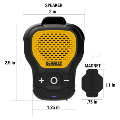 DEWALT DEW-DXMA1901148 Jobsite Wearable Bluetooth Speaker