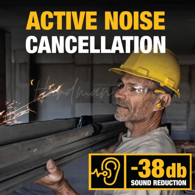 หูฟังบลูทูธไร้สาย PRO-X2 DEWALT รุ่น DXMA1902097E (ตัดเสียงรบกวน)