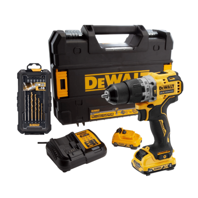 สว่านกระแทกไร้สาย 12V DEWALT รุ่น DCD706D2A-B1  (พร้อมแบตเตอรี่เเละแท่นชาร์จ) สว่านกระแทกไร้สาย 12V DEWALT รุ่น DCD706D2A-B1  (พร้อมแบตเตอรี่เเละแท่นชาร์จ)