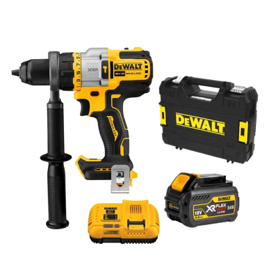 สว่านกระแทกไร้สาย 20V Max DEWALT รุ่น DCD999T1-B1 (พร้อมแบตเตอรี่เเละแท่นชาร์จ)