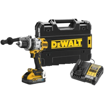 สว่านกระแทกไร้สาย DEWALT รุ่น DCD1007H1T (พร้อมแบตและะแท่นชาร์จ)