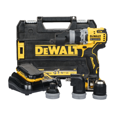 สว่านไขควงติดตั้ง Multi-Head (5 in 1) 12V Max DEWALT รุ่น DCD703D2-B1 (พร้อมแบตเตอรี่เเละแท่นชาร์จ)