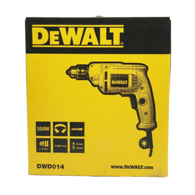 สว่านไฟฟ้า 3 หุน 550 วัตต์ DEWALT รุ่น DWD014-B1