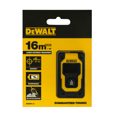 เครื่องวัดระยะเลเซอร์ 16 เมตร DEWALT รุ่น DW055PL-XJ 