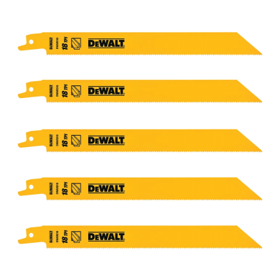 ใบเลื่อยชักสำหรับตัดเหล็ก 8 นิ้ว 18 TPI DEWALT รุ่น DW4821