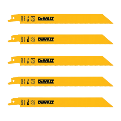 ใบเลื่อยชักสำหรับตัดเหล็ก 8 นิ้ว 18 TPI DEWALT รุ่น DW4821 ใบเลื่อยชักสำหรับตัดเหล็ก 8 นิ้ว 18 TPI DEWALT รุ่น DW4821