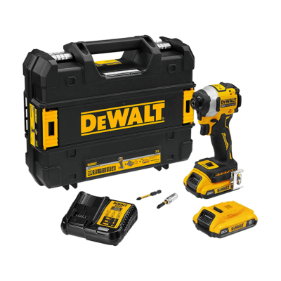 ไขควงกระแทกไร้สาย 20V Max Atomic DEWALT รุ่น DCF850D2A-B1  (พร้อมแบตเเละแท่นชาร์จ)