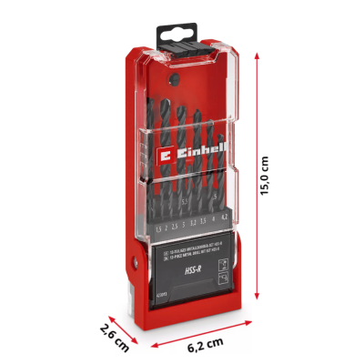 ชุดดอกสว่านเจาะเหล็ก EINHELL รุ่น HSS-R 13 ชิ้น