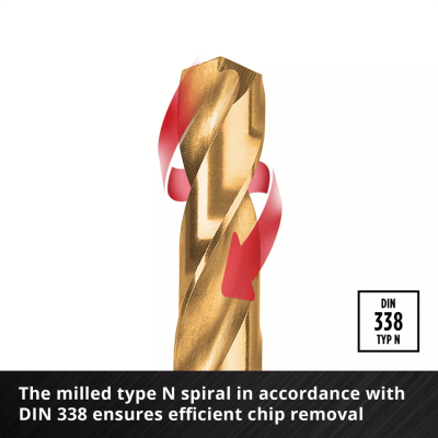 ชุดดอกสว่านเจาะเหล็ก EINHELL รุ่น HSS-TIN 13 ชิ้น