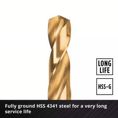 ชุดดอกสว่านเจาะเหล็ก EINHELL รุ่น HSS-TIN 19 ชิ้น