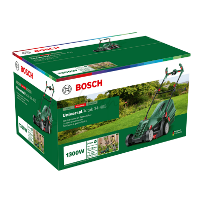 รถเข็นตัดหญ้าไฟฟ้า 34 ซม. BOSCH รุ่น Universal Rotak 34-405