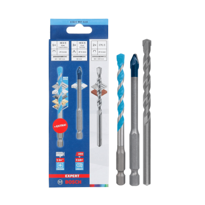 ชุดดอกเจาะ 6 ชิ้น BOSCH HEX-9 HardCeramic Mixed Set