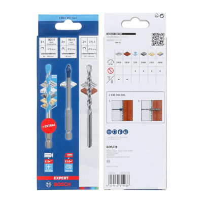 ชุดดอกเจาะ 6 ชิ้น BOSCH HEX-9 HardCeramic Mixed Set