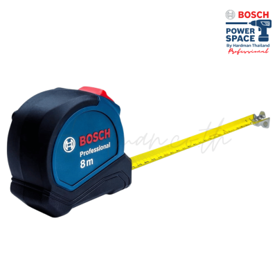 BOSCH 8M Tape Measure with Auto Lock Function, Model 1600A01V3S (Magnetic Hook)