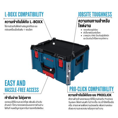 กล่องเครื่องมือ L-BOXX BOSCH รุ่น L-BOXX Contractor 322