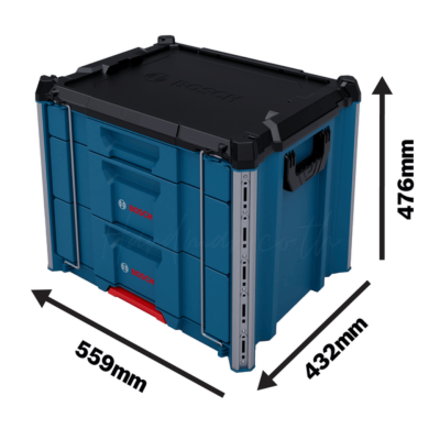 กล่องเครื่องมือลิ้นชัก 3 ชั้น BOSCH รุ่น L-BOXX Contractor Drawer 3