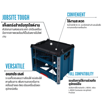ชั้นวางสำหรับ L-BOXX BOSCH รุ่น L-BOXX Contractor Rack 2