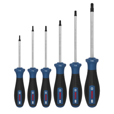 BOSCH PRO Screwdriver Torx Set, 6 pcs-1600A039PC