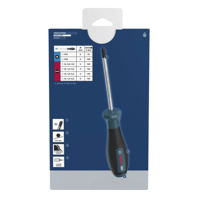 BOSCH 1600A039PE PRO Screwdriver PH/SL Set, 6 pcs
