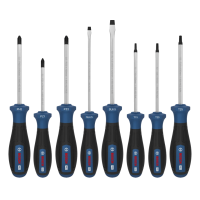 BOSCH 1600A039PE PRO Screwdriver PH/PZ/SL/TX Set, 8 pcs