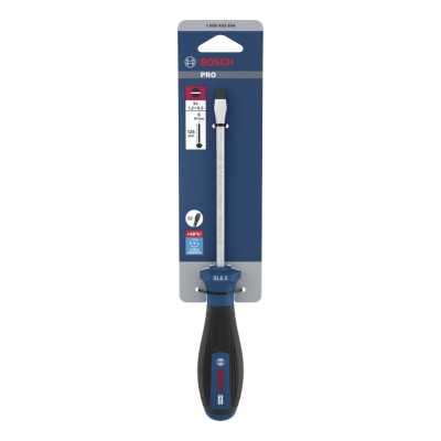 ไขควงปากแบน SL1.5 x 6.5 x 125 มม. BOSCH รุ่น 1600A039S4