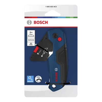 มีดพับ มาพร้อมใบมีด 3 ใบ BOSCH รุ่น 1600A03AC3