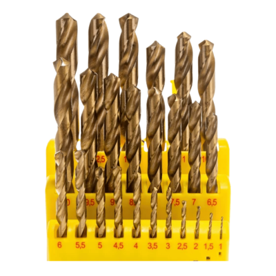 BOSCH 25-piece HSS-TiN metal drill bit set