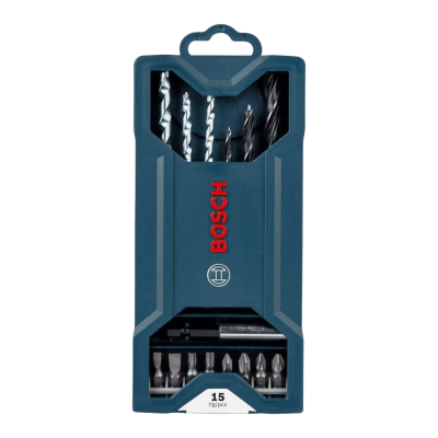 BOSCH X-Line 15 Drill Bit and Screwdriver Bit Set (15 Pieces/Pack)