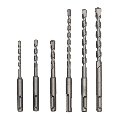 BOSCH SDS-Plus Rotary Hammer Drill Bit Set, Model 2607019447 (6 Bits/Pack)