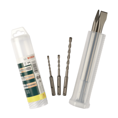 BOSCH 5-piece SDS plus chisel and hammer drill bit set