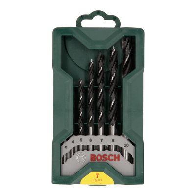 BOSCH X-Line 7 Wood Drill Bit Set, 3–10 mm (7 pcs/pack)
