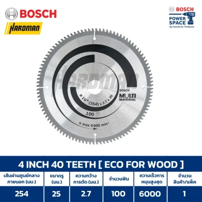 ใบเลื่อยวงเดือน 10 นิ้ว สำหรับวัสดุผสม BOSCH MULTI MATERIAL   2608642202 