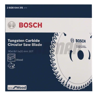 ใบเลื่อยวงเดือน 4 นิ้ว 30 ฟัน BOSCH ECO FOR WOOD 2608644315