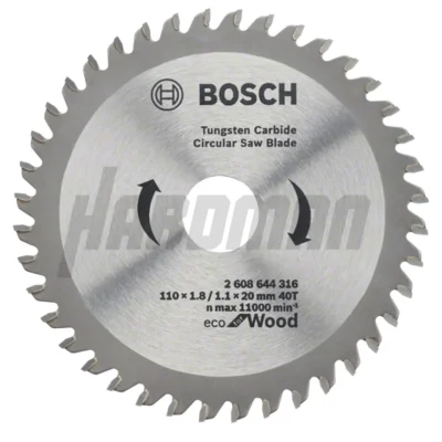 ใบเลื่อยวงเดือน 4 นิ้ว 40 ฟัน BOSCH ECO FOR WOOD  2608644316