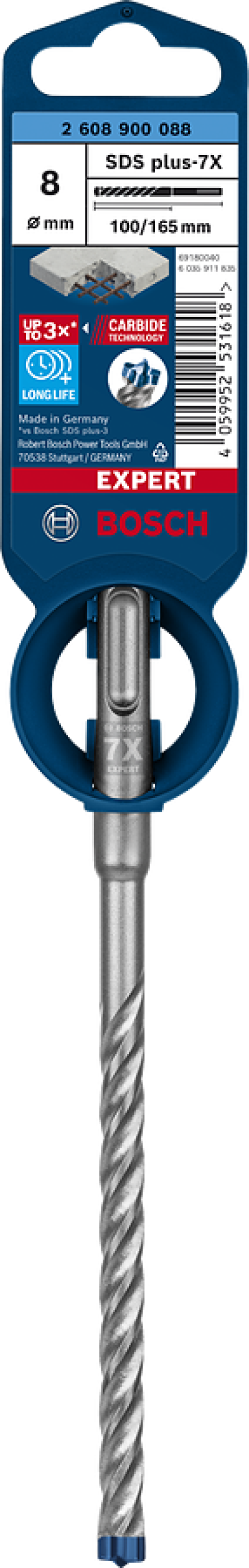 ดอกสว่านเจาะกระแทก BOSCH EXPERT SDS plus-7X