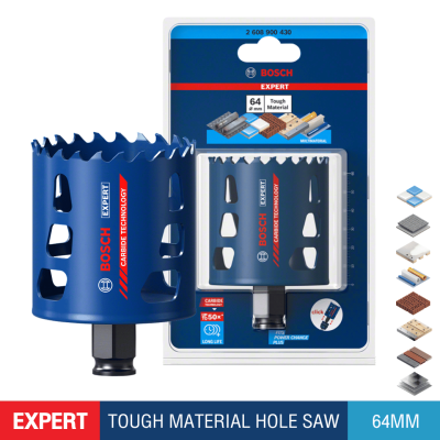 ดอกโฮลซอว์เจาะสแตนเลสและเจาะเหล็ก 64 มม. BOSCH