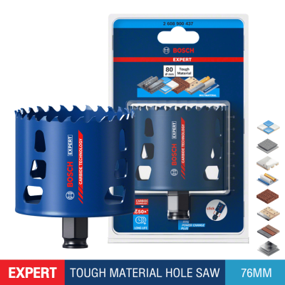 BOSCH EXPERT Multi Material PC Plus Hole Saw 80 mm