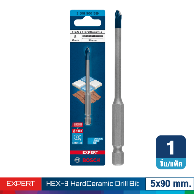 ดอกเจาะกระเบื้อง/กระจก BOSCH HEX-9 HardCeramic