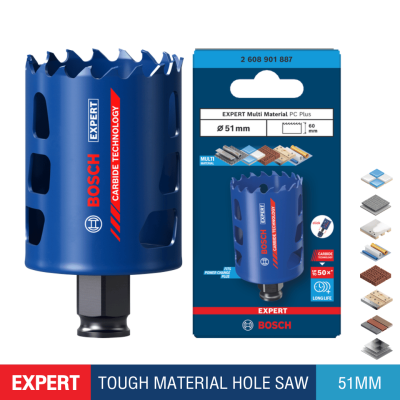 BOSCH EXPERT Multi Material PC Plus Hole Saw 51 mm